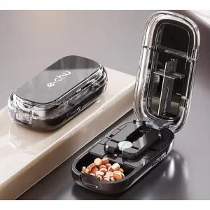 일본식 약 분할기 절단기 쪼개기 휴대용 약통 보관함