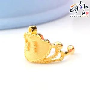 [대한골드]순금 크라운 왕관 첫돌 돌반지 3.75g 돌잔치 선물