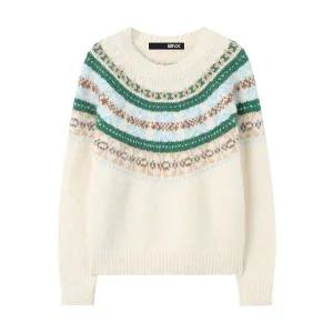 [BNX]노르딕 패턴 나그랑 루즈핏 니트 (BX4KP013L0)