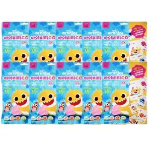 핑크퐁 아기상어 아이비타C+D 아연 30정, 10개/ 키즈비타민 비타민캔디