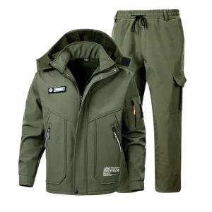 남성 기모 아우터 자켓 점퍼 바지 상하한벌 아웃도어 작업복 방한 바람막이