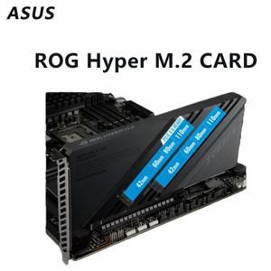 asus 호환 ROG 하이퍼 M.2 카드 PCIe NVMe SSD 확장 4x 슬롯 어댑터 지원 RAID 0/1