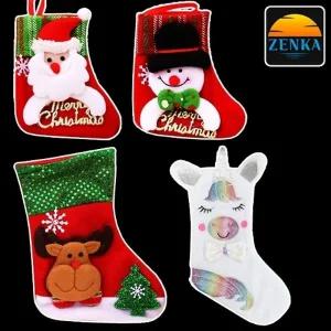 젠카 크리스마스 겨울 양말 선물 주머니 소형
