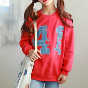 41티셔츠 여아 맨투맨 라운드티 키즈 긴팔티 아동티 봄가을 티셔츠 초등생 간절기