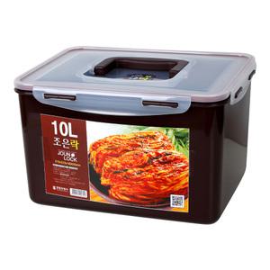 조은락 밀폐용기 초코(10L) 김치통 BN 보관 반찬 용기