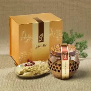 [자연산꿀] 산삼배양근 담은꿀(도자기) 400g