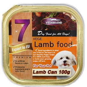 베게7 양고기 사각캔 100gx24개/애견캔간식
