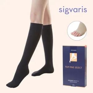 CCL2 다이나벤 클래식 의료용 압박스타킹 무릎형 블랙 발가락 열림형 혈액순환 다리붓기 개선 하지정맥류