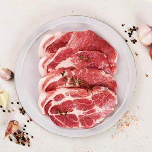 [금천미트][동원][냉장] 국내산 목살 구이용 380g x 2팩