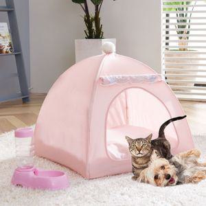 사계절 애견텐트 대형-핑크/예쁜 강아지집 동굴집 하우스