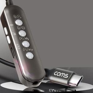 Coms USB3.1 TypeC C타입 미니 믹서 소형사운드카드