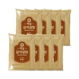 백설 갈색설탕 1kg x8개