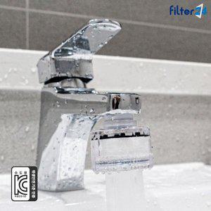 [필터24][KC인증] 퓨어키트 세면대 정수키트 유충/녹물제거 필터 수도꼭지 워터탭 헤드