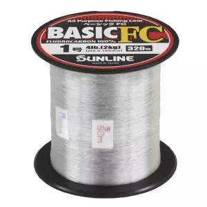 선라인 베이직에프씨 320M (23) 1.75호-4호 플로로 카본 라인 바다 민물 루어 낚시줄 원줄 목줄