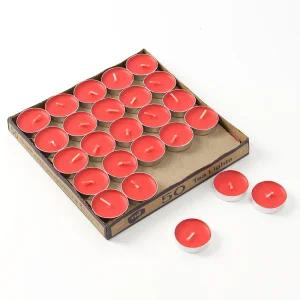 캔들하우스 원형 티라이트 50p세트(레드) 프로포즈양초