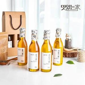 미식상회 저온압착 대용량 참기름 350ml 외 3종