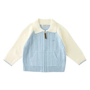 [보리보리/밍크뮤]케이블배색니트가디건 (34A14-200-01)