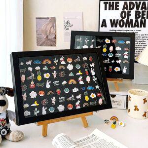 뱃지 보관함 대형 핀 캔 뱃지 메달 보관 액자 케이스 메달 케이스 보관 함 뱃지 캔 액자 프레임 진열대