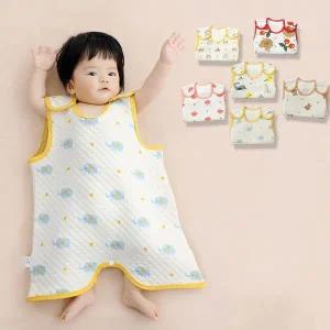 메이커 키즈 다이아패턴 누빔 아동 롱 수면조끼 205496