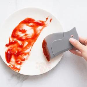 장유 새모양 청소주걱 핸드스크래퍼 실리콘알뜰주걱 이물질제거