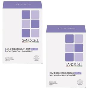 사노셀 애플사이다비니거 콤부차 레몬베리맛 28포 x 2박스