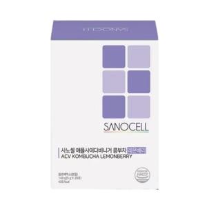 사노셀 애플사이다비니거 콤부차 레몬베리맛 28포 x 1박스
