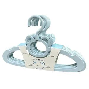 [톨스토이]곰돌이 회전형 아동옷걸이 블루 10개