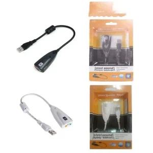 USB사운드카드 길이 30cm 10g 입력 레드 출력 그린