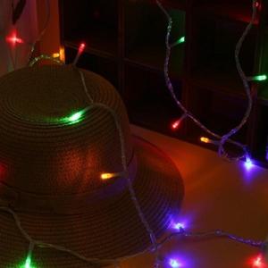 오스타 LED 100구 투명선 컬러 줄전구 10m 무드조명