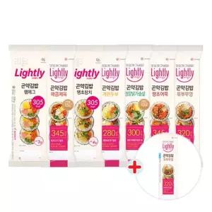 곤약김밥 220g 6개+ 랜덤 1개 햄에그 땡초참치 계란두부 닭가슴살 제육 유부우엉 어묵 선텍