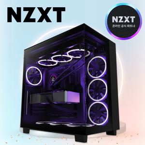 [국내정품] NZXT H9 FLOW 어항케이스 컴퓨터 미들타워 케이스 블랙