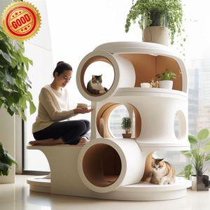 캣타워 숨숨집 캣하우스 초대형 고급 캣폴 놀이터 스크래쳐