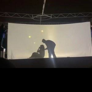 5M 5MX7M 2 대형 공연 소품 세로 연극 배경 흰색천 2M 스크린 배경천