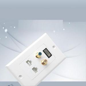 HDMI 월내추럴 플레이트 HDMI F 1Port RF 안테나 1Port 컴