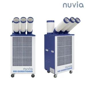 누비아 제트엔진 3구 자바라 이동식 에어컨 NIA-3000FSM   실외기없는 산업용 업소 공업 창고 공장 냉방기