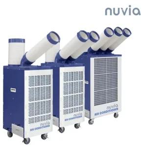 누비아 제트엔진 1 2 3구 자바라 이동식 에어컨 모음   실외기없는 산업용 업소 공업 창고 공장 냉방기