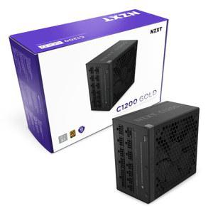 NZXT C1200 커패시터 80 2X6 골드 100 제로 게임 모드 커넥터 장치 플러스 12V 일본 저소음 블랙 공급 완전 전원 1200와트 모듈형 PC ATX