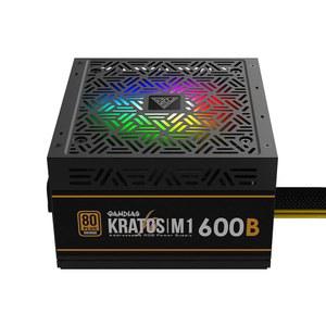 GAMDIAS 600W 브론즈 PSU, RGB 게이밍 PC 전원 공급 장치 80 플러스 인증 600와트 액티브 PFC, 크라토스 M1-600B 컴퓨터용