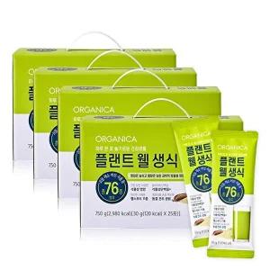 [올가니카][T][추석선물] 올가니카 플랜트 웰 생식 30g x 100포 14주분(25포x4상자) 선물세트