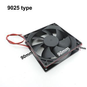 DC 5V 12V 24V 90MM 9cm 9025 CPU 냉각 팬 슬리브 베어링 90x90x25mm 컴퓨터 케이스 2pin 와이어 부품 PH 2