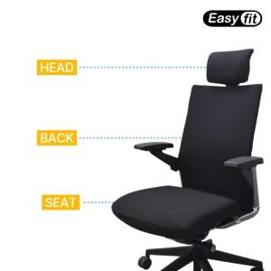 [호환]시디즈 t80 의자커버 분리형 등받이 리폼 천갈이 덮개 이지핏 의자 헤드 좌판 커버