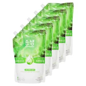 애경 순샘 베이킹소다 피톤치드향 주방세제 1.2L 5개 설거지