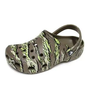 [보리보리/크록스 슈즈]크록스 클래식 프린트 카모 공용 클로그 샌들 슬리퍼 카키 206454-260