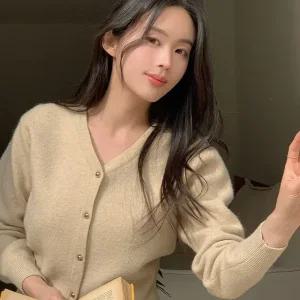 [케이클럽] 헤이드 클래식 브이넥 니트 가디건 15만장 돌파! 출근룩/데일리룩/오피스룩/레이어드