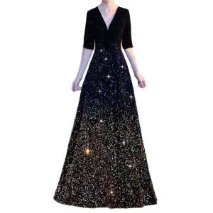 연주용 드레스 피아노 단복 스팽글 연주복 2XL 단체 성악 공연복