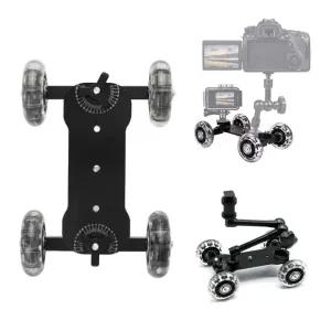 이동 무빙 동영상 촬영 슬라이딩 바닥 DSLR 카메라 휠 (W7CD5E6)