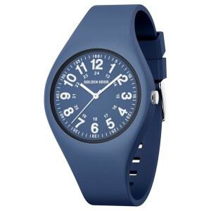 실리콘 빛나는 - 다이얼, 위한 전문가, 골든 학생을 스포츠 읽기 젤리 시계 간호사 군용 방수 아날로그 시간 아워 쉬운 유니 스트랩