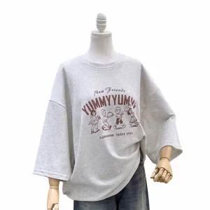 [하프클럽/에잇컨셉]야미야미 루즈 7부 티셔츠 C25I4FTS071