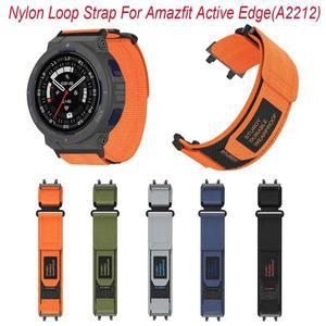 조절식 나일론 루프 스트랩 교체 시계 밴드, Amazfit Active Edge(A2212) 용 패션 퀵릴리즈 시계줄