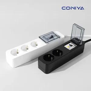 코니야 국산 고용량 멀티탭 4000W 과부하차단 배선차단 에어컨 3구 1.5m